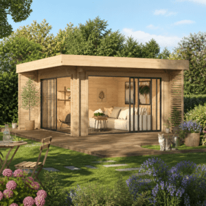 26% Rabatt ✓ 5 × 4 m | Gartenhütte Bobby 44 Alu | Vordach | Flachdach | modern | Massivholz Unkategorisiert online kaufen 26% Rabatt ✓ 5 × 4 m | Gartenhütte Bobby 44 Alu | Vordach | Flachdach | modern | Massivholz Unkategorisiert online kaufen