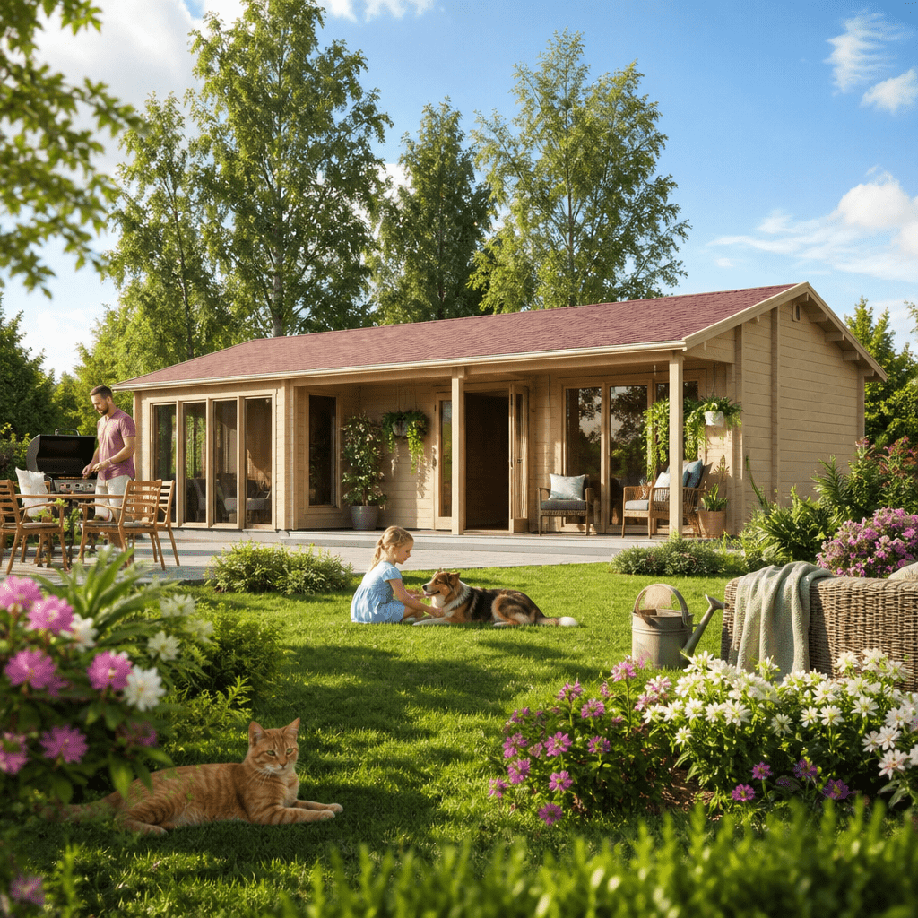 26% Rabatt ! Fjordholz Gartenhütte Modell Casablanca 70 11x4m