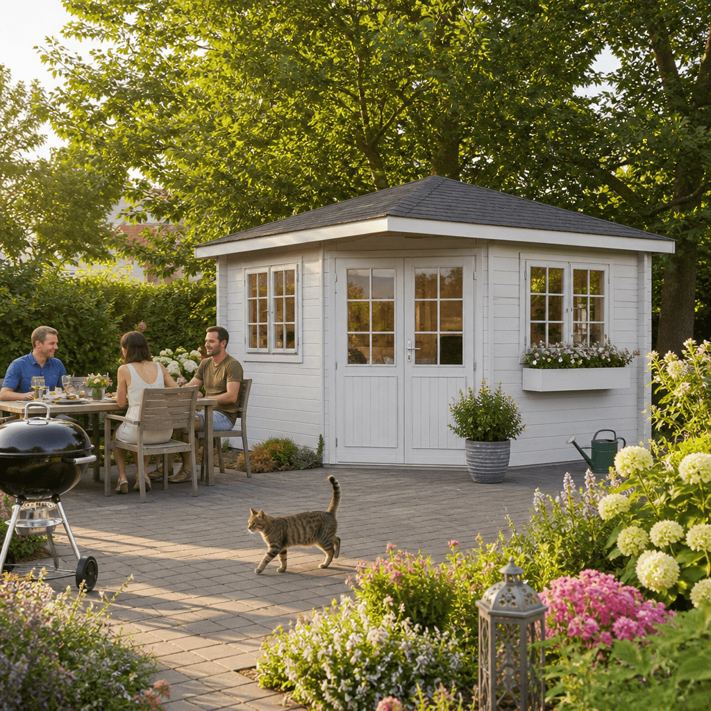 26% Rabatt ! Fjordholz Gartenhütte Modell Cati 70 Klassik 6x4m