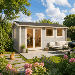 26% Rabatt ✓ 6 × 4 m | Gartenhütte Davos 44 A | Satteldach | klassisch | Massivholz Unkategorisiert online kaufen
