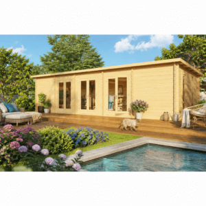 26% Rabatt ✓ 10 × 4 m | Gartenhütte Game Room 44 | Pultdach | modern | Massivholz Unkategorisiert online kaufen
