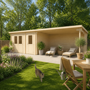 26% Rabatt ! Gartenhütte Modell Gent 28 D 8x4m Unkategorisiert online kaufen
