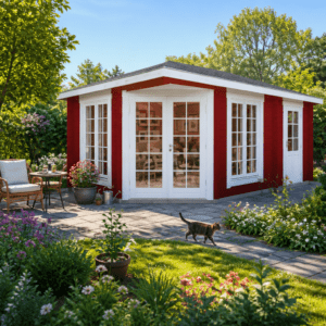 26% Rabatt ✓ Gartenhütte Glasgow 44 B | Massivholz | 5 × 4 m Unkategorisiert online kaufen