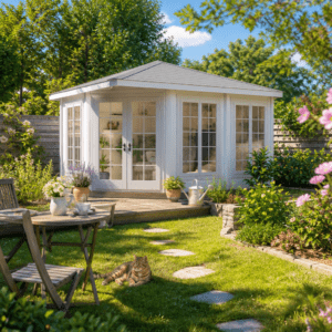 26% Rabatt ✓ 5 × 4 m | Gartenhütte Glasgow 44 C | Massivholz Unkategorisiert online kaufen