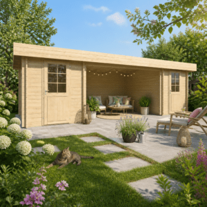 26% Rabatt ✓ 8 × 4 m | Gartenhütte Gorbea 44 | Flachdach | modern | Massivholz Unkategorisiert online kaufen