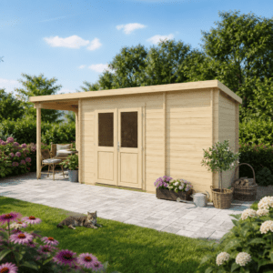 26% Rabatt ✓ 6 × 4 m | Gartenhütte Hobe 28 A | Pultdach | modern | Massivholz Unkategorisiert online kaufen