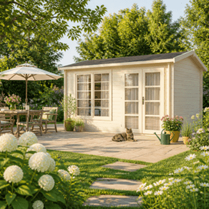 26% Rabatt ✓ 4 × 3 m | Gartenhütte Irvine 40 | Satteldach | modern | klassisch | Massivholz Unkategorisiert online kaufen