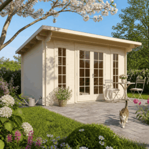 26% Rabatt ✓ 4 × 4 m | Gartenhütte Jacob 44 C | Pultdach | modern | Massivholz Unkategorisiert online kaufen