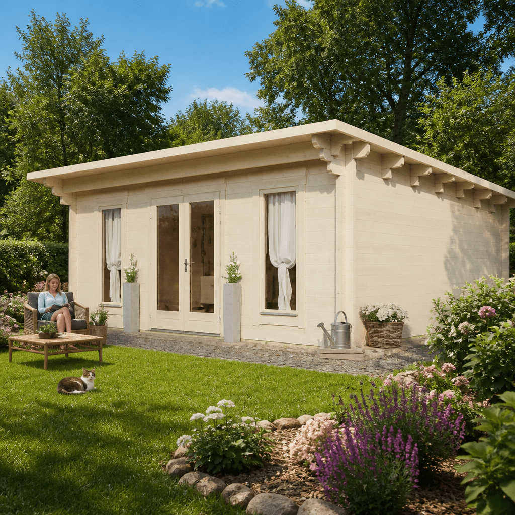 26% Rabatt ! Fjordholz Gartenhütte Modell Jacob 70 G 6x5m