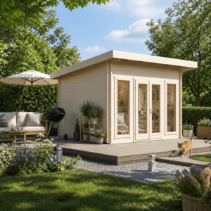 26% Rabatt ✓ 4 × 3 m | Gartenhütte John 44 | Pultdach | Massivholz Unkategorisiert online kaufen