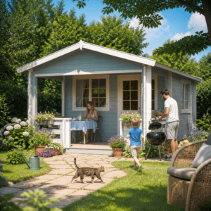 26% Rabatt ✓ 6 × 4 m | Gartenhütte Johnny 44 A | Terrasse | Satteldach | klassisch | Massivholz Unkategorisiert online kaufen
