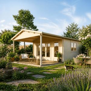 26% Rabatt &check; Gartenhütte Julia 44 D |5x5m Unkategorisiert online kaufen