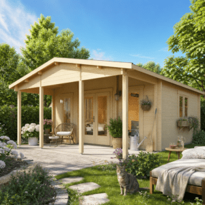26% Rabatt ✓ 6 × 5 m | Gartenhütte Julia 44 E | Vordach | Satteldach | klassisch | Massivholz Unkategorisiert online kaufen