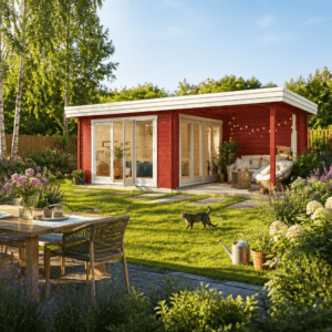 26% Rabatt ✓ 4 × 3 m | Gartenhütte Karensa 44 | Flachdach | Massivholz Unkategorisiert online kaufen