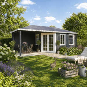 26% Rabatt ✓ 6 × 4 m | Gartenhütte Kiano 44 C | Massivholz Unkategorisiert online kaufen