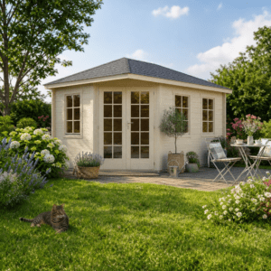 26% Rabatt ✓ 4 × 3 m | Gartenhütte Kiano 44 D | Massivholz Unkategorisiert online kaufen