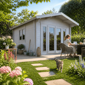 26% Rabatt ! Fjordholz Gartenhütte Modell Kim 70 D 4x4m Unkategorisiert online kaufen
