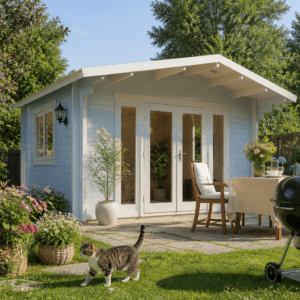 26% Rabatt ! Fjordholz Gartenhütte Modell Kim 70 E 4x4m Unkategorisiert online kaufen