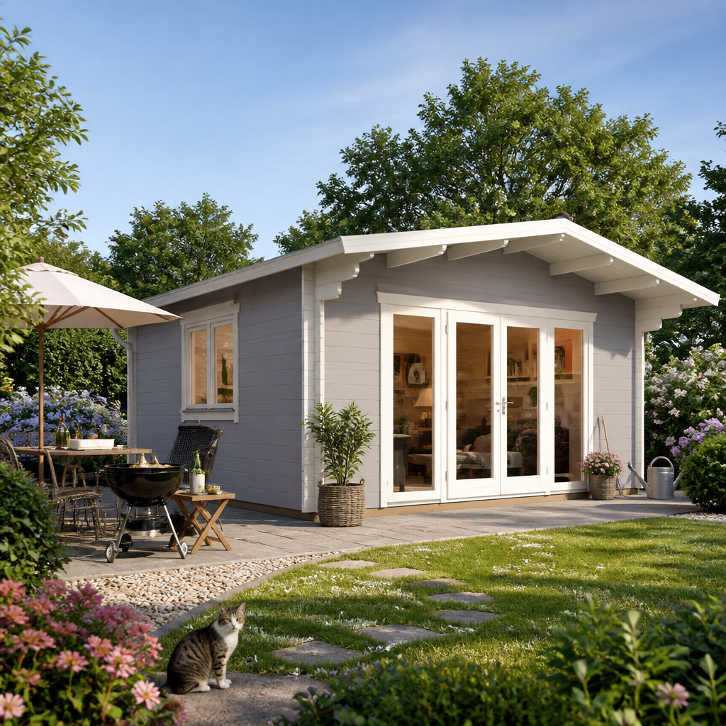 26% Rabatt ! Fjordholz Gartenhütte Modell Kim 70 G 5x4m