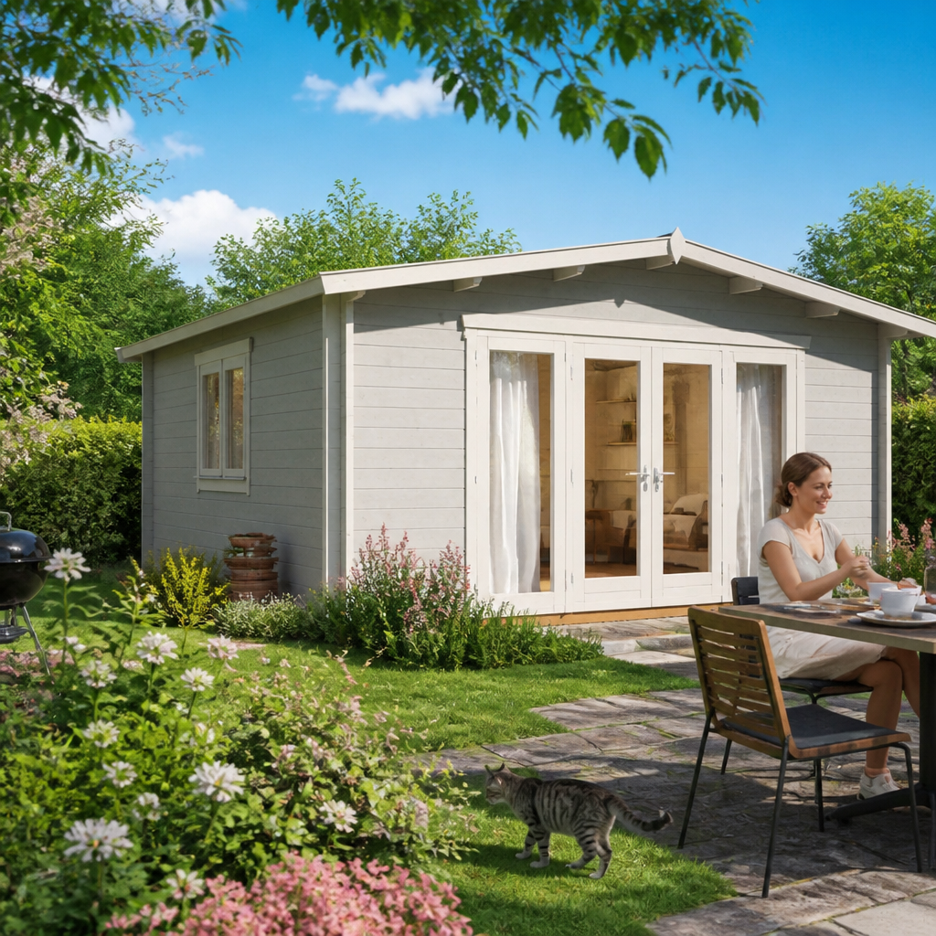 26% Rabatt ! Fjordholz Gartenhütte Modell Kim 70 H 6x5m