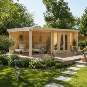 26% Rabatt ✓ 6 × 4 m | Gartenhütte Kubi Lodge 44 | Flachdach | modern | Massivholz Unkategorisiert online kaufen 26% Rabatt ✓ 6 × 4 m | Gartenhütte Kubi Lodge 44 | Flachdach | modern | Massivholz Unkategorisiert online kaufen