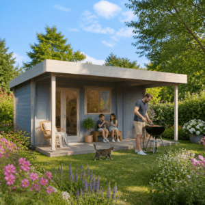 26% Rabatt ✓ 6 × 4 m | Gartenhütte Kurt 44 D mit Vordach | Flachdach | modern | Massivholz Unkategorisiert online kaufen 26% Rabatt ✓ 6 × 4 m | Gartenhütte Kurt 44 D mit Vordach | Flachdach | modern | Massivholz Unkategorisiert online kaufen