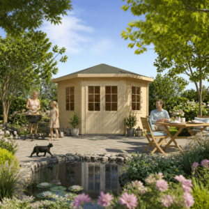 26% Rabatt ✓ Gartenhütte Leon 40 C | Massivholz | 3 × 3 m Unkategorisiert online kaufen