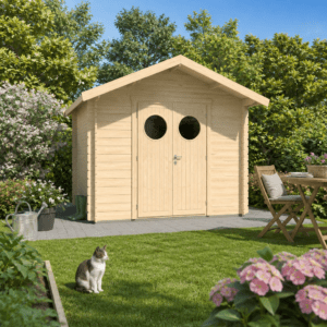 26% Rabatt ✓ 3 × 3 m | Gartenhütte Lexi 44 F Premium | Satteldach | klassisch | Massivholz Unkategorisiert online kaufen