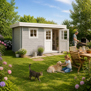 26% Rabatt ! Fjordholz Gartenhütte Modell Linz 28 C 4x2m Unkategorisiert online kaufen