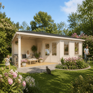 26% Rabatt ✓ 6 × 4 m | Gartenhütte Lisa 44 F Klassik | Terrasse | Massivholz Unkategorisiert online kaufen