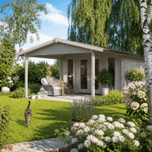 26% Rabatt ✓ 4 × 4 m | Gartenhütte Luise 40 G | Vordach | Satteldach | modern | klassisch Unkategorisiert online kaufen