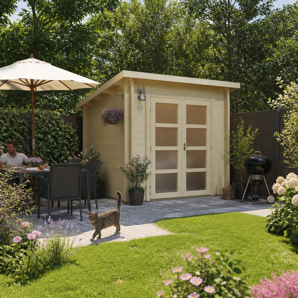 26% Rabatt ! Fjordholz Gartenhütte Modell Max 44 B 3x2m