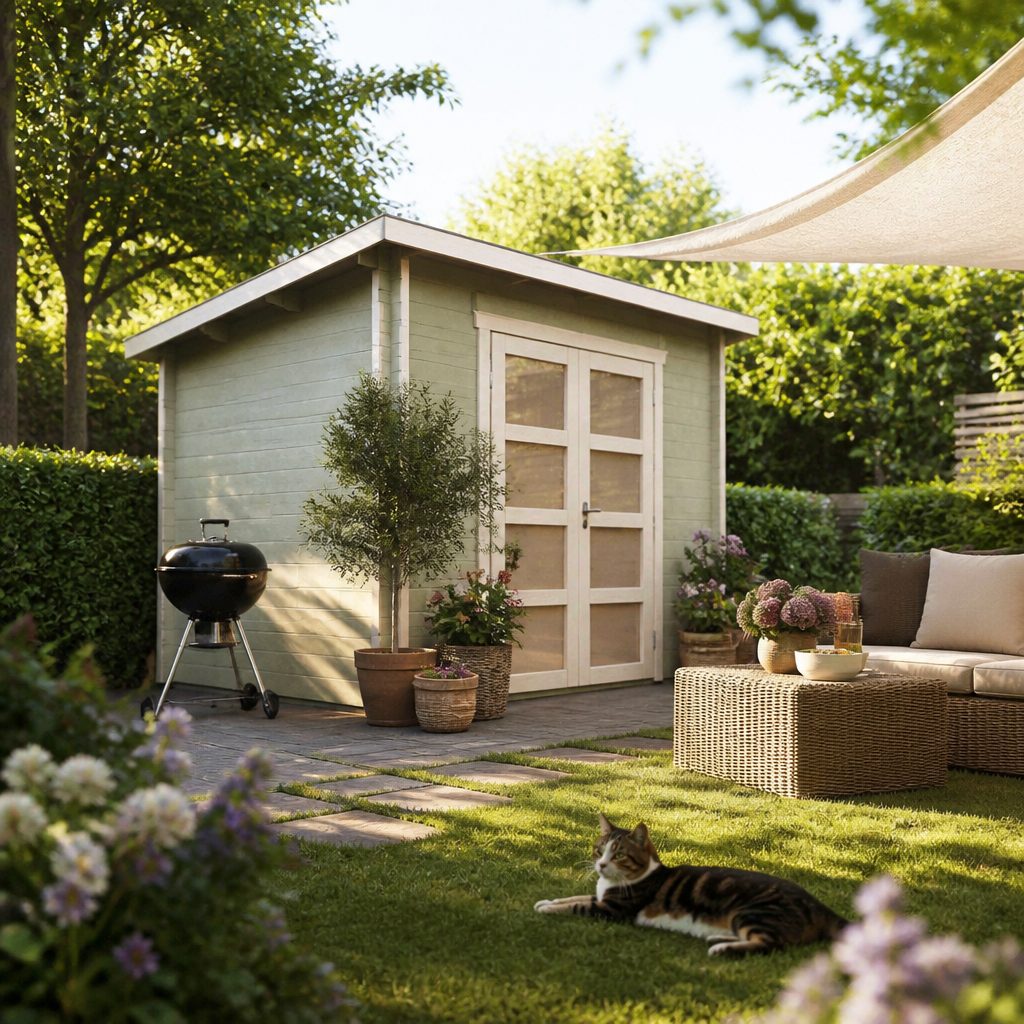 26% Rabatt ! Fjordholz Gartenhütte Modell Max 44 D 3x2m