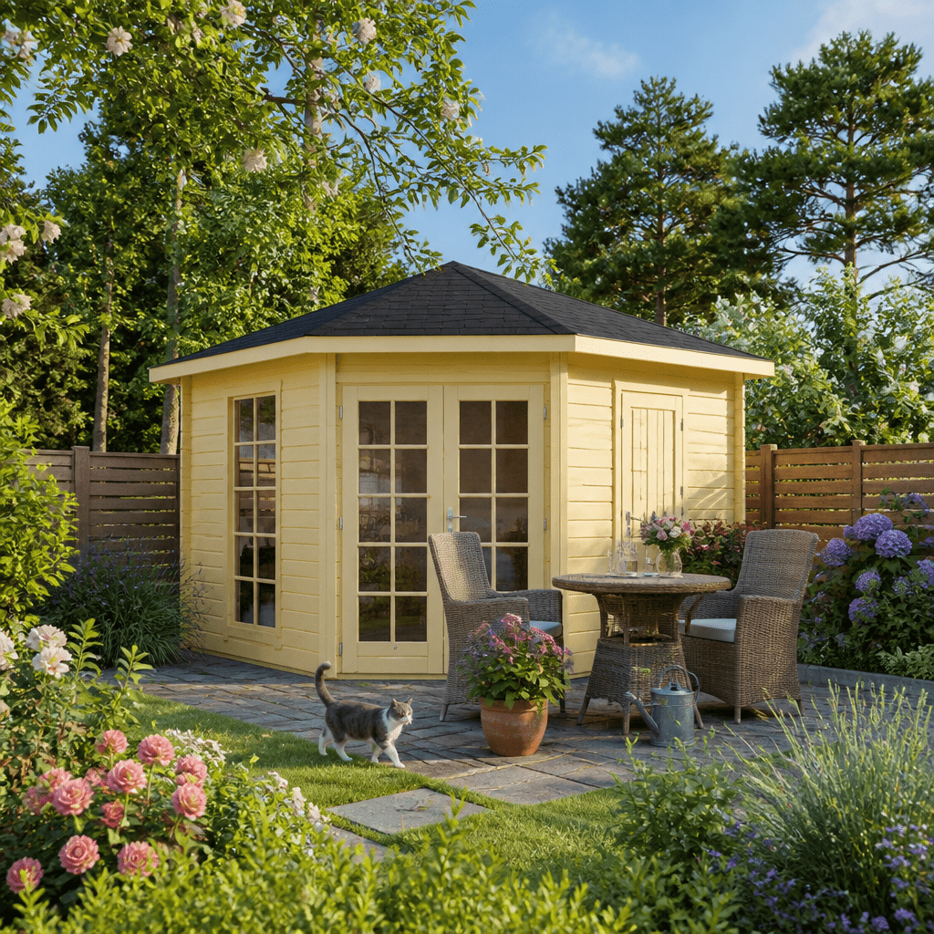 26% Rabatt ! Gartenhütte Modell Michel 40 B 4x4m