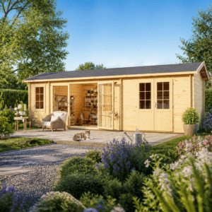26% Rabatt ✓ Gartenhütte Mikelli 70 | Satteldach | Massivholz | 7 × 4 m Unkategorisiert online kaufen