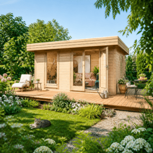 26% Rabatt ✓ 5 × 4 m | Gartenhütte Miriam 44 A Modern | Flachdach | Massivholz Unkategorisiert online kaufen