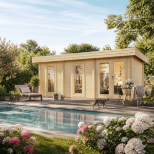26% Rabatt ✓ 6 × 3 m | Gartenhütte Miriam 44 C Modern | Flachdach | Massivholz Unkategorisiert online kaufen