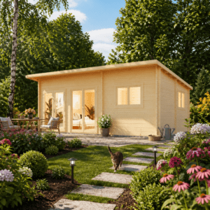 26% Rabatt ✓ 6 × 4 m | Gartenhütte Moderna 70 | Pultdach | Massivholz Unkategorisiert online kaufen