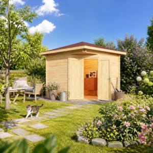 26% Rabatt ! Gartenhütte Modell Nelly 44 A 3x3m Unkategorisiert online kaufen