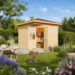 26% Rabatt ✓ 3 × 3 m | Gartenhütte Nelly 44 B | Massivholz Unkategorisiert online kaufen