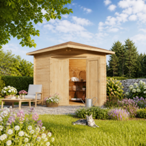 26% Rabatt ! Gartenhütte Modell Nina 44 A 3x3m Unkategorisiert online kaufen