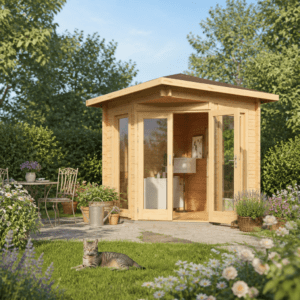 26% Rabatt ✓ 3 × 3 m | Gartenhütte Nina 44 D | Massivholz Unkategorisiert online kaufen