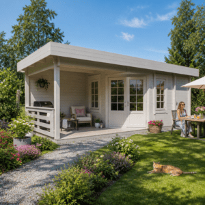 26% Rabatt ! Fjordholz Gartenhütte Modell Nora 44 E Klassik 7x8m Unkategorisiert online kaufen