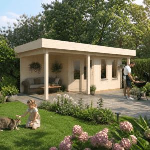 26% Rabatt ✓ 7 × 4 m | Gartenhütte Nora 44 I Klassik | modern | Massivholz Unkategorisiert online kaufen