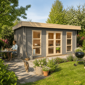 26% Rabatt ✓ 6 × 4 m | Gartenhütte Oban 44 | Flachdach | modern | Massivholz Unkategorisiert online kaufen