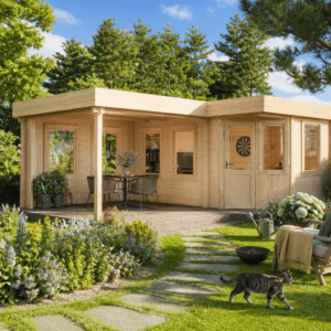 26% Rabatt ✓ 6 × 4 m | Gartenhütte Petro | Flachdach | modern | Massivholz Unkategorisiert online kaufen 26% Rabatt ✓ 6 × 4 m | Gartenhütte Petro | Flachdach | modern | Massivholz Unkategorisiert online kaufen