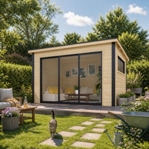 26% Rabatt ✓ 4 × 3 m | Gartenhütte Poel-1 | modern | Massivholz Unkategorisiert online kaufen