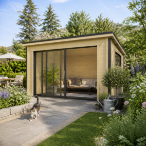 26% Rabatt ✓ 4 × 4 m | Gartenhütte Poel-2 | modern | Massivholz Unkategorisiert online kaufen