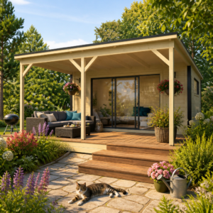 26% Rabatt ✓ 5 × 4 m | Gartenhütte Poel-4 mit Vordach | modern | Massivholz Unkategorisiert online kaufen 26% Rabatt ✓ 5 × 4 m | Gartenhütte Poel-4 mit Vordach | modern | Massivholz Unkategorisiert online kaufen