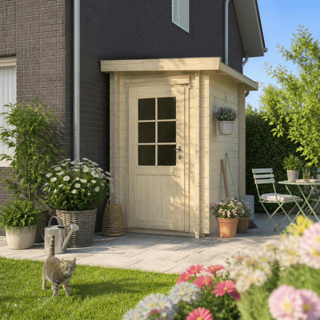 26% Rabatt ✓ 2 × 1 m | Gartenhütte Pulti 44 B | modern | Massivholz